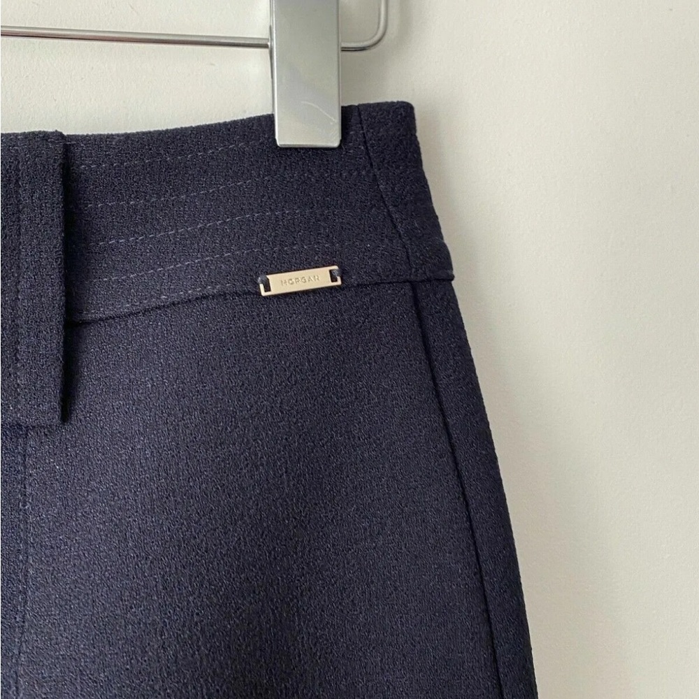 Morgan Dark Blue Mini Button Down Skirt Size 6 UK RRP £52 Front Pockets - Picture 4 of 6